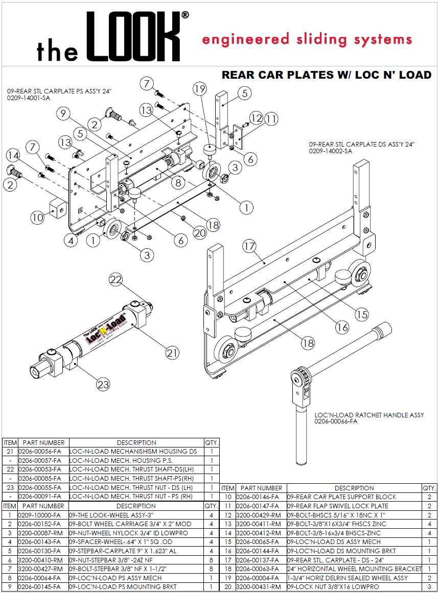 Rear Car Frame Assembly for Rolling Tarp